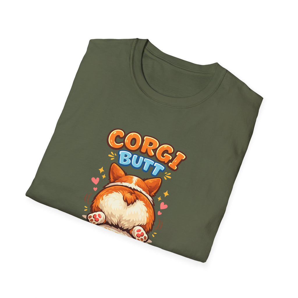 Corgi Butt T-Shirt — Cute Corgi Rear Graphic Tee for Dog Lovers