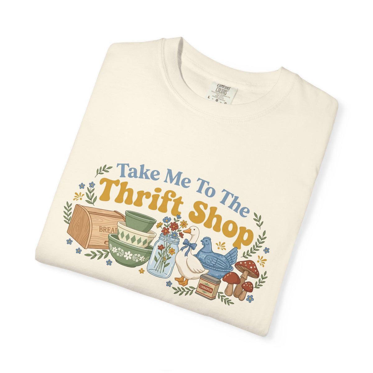 Take Me To The Thrift Shop Wide Shirt, Retro Thrift Finds Tee, Vintage Pyrex Shirt, Thrifter Gift