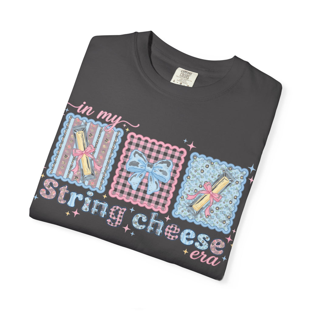 In My String Cheese Era Shirt, Coquette Bow Snack Tee, Funny Girl Dinner Shirt, Cute Gift