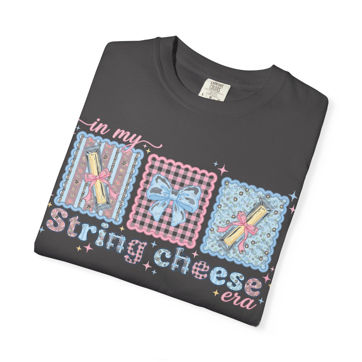 In My String Cheese Era Shirt, Coquette Bow Snack Tee, Funny Girl Dinner Shirt, Cute Gift