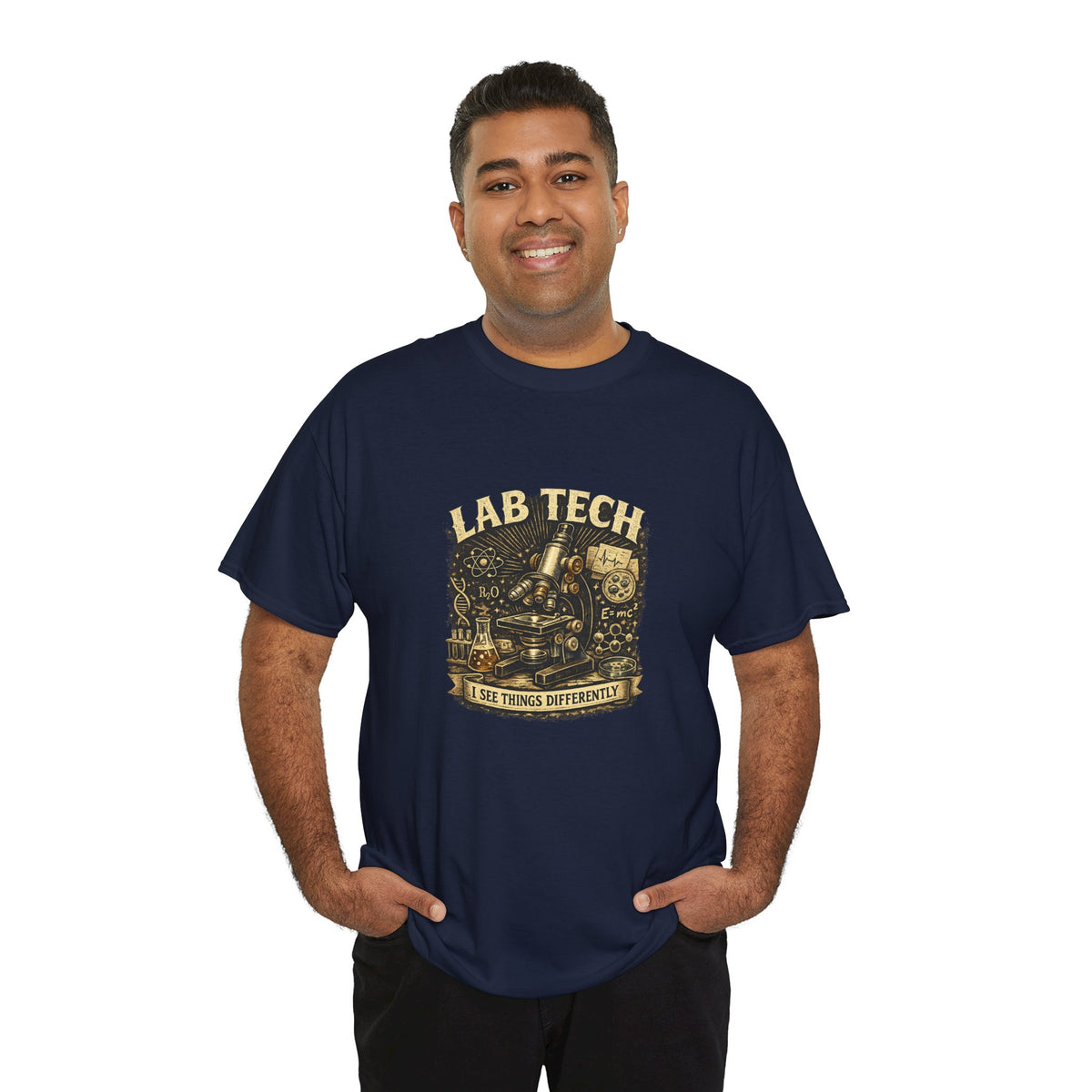 Lab Tech T-Shirt — "I Make Things Different" Vintage Science Tee