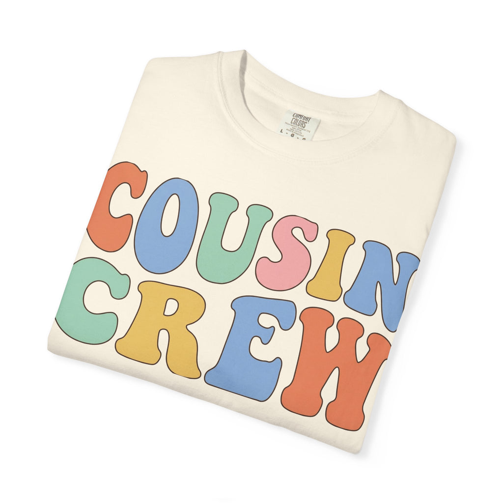 Cousin Crew Shirt, Retro Groovy Bubble Letter Tee, Matching Family Reunion Shirt, Cousin Gift