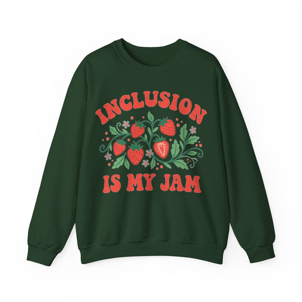 Inclusion Is My Jam Sweatshirt, Retro Strawberry SPED Teacher Sweatshirt, Special Education Gift, Inclusive Classroom Sweatshirt, Para Educa