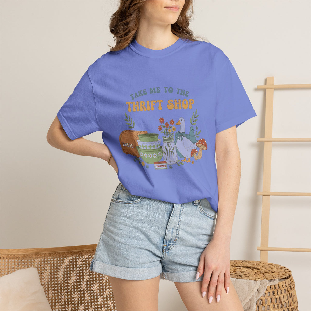 Take Me To The Thrift Shop Tall Shirt, Thrifted Treasures Still Life Tee, Vintage Lover Shirt, Thrifting Gift