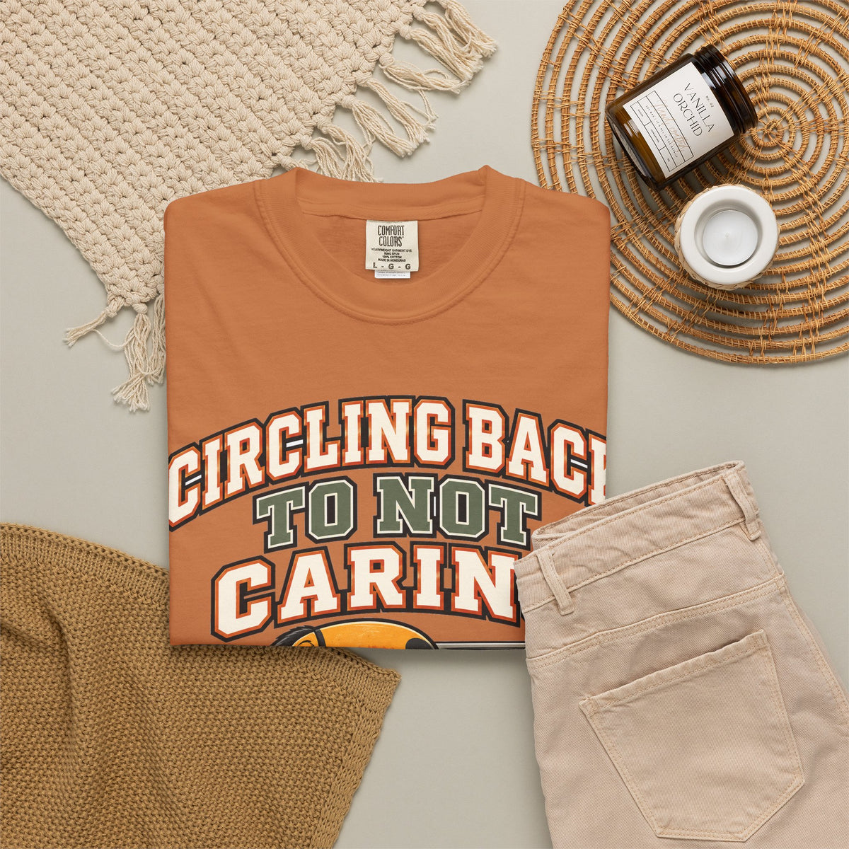 Sarcastic Shirt Circling Back To Not Caring, Funny Sarcastic Tee, Comfort Colors Graphic Shirt