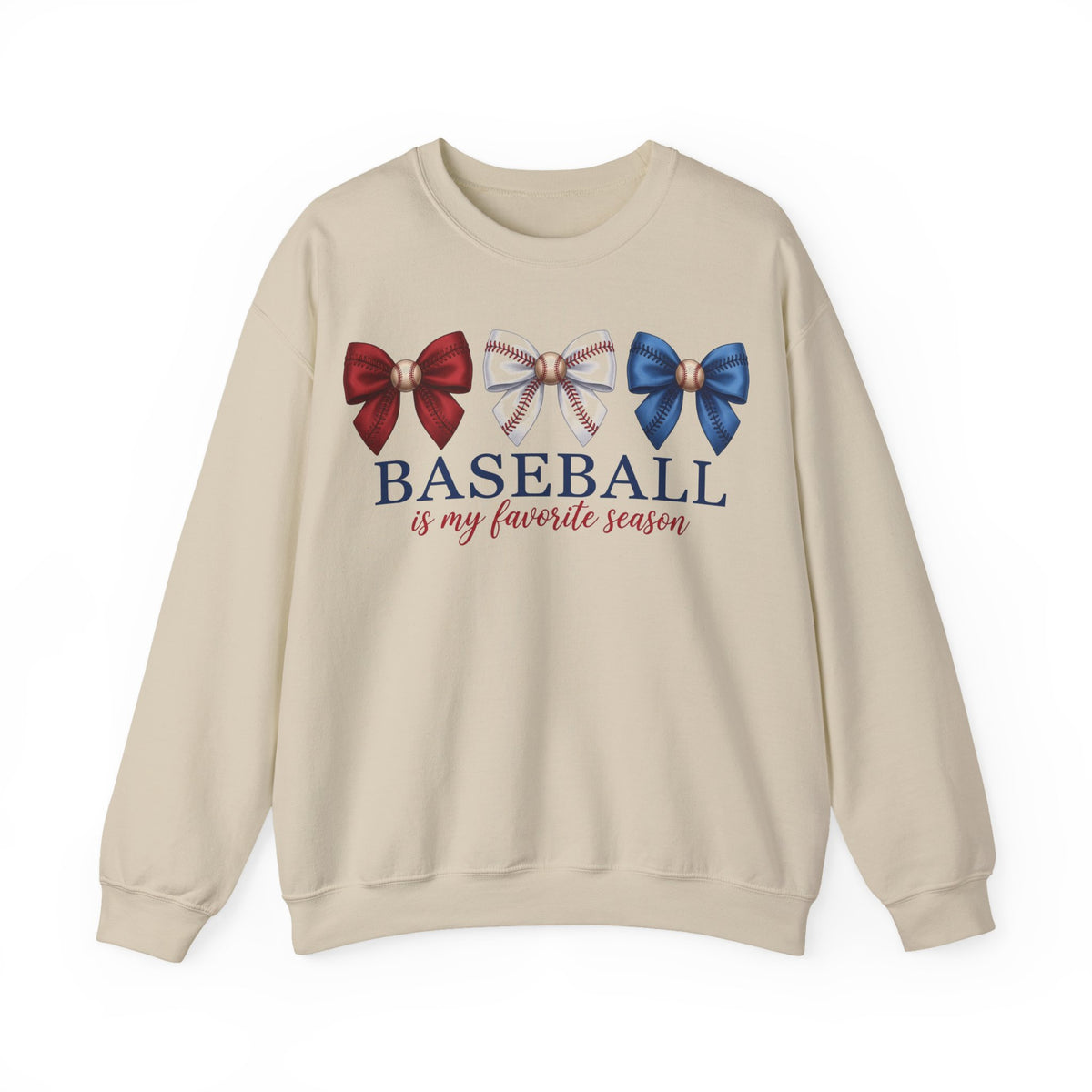 Baseball Is My Favorite Season Sweatshirt, Coquette Baseball Bows Sweatshirt, Baseball Mom Sweatshirt, Game Day Sweatshirt, Softball Mom Gif