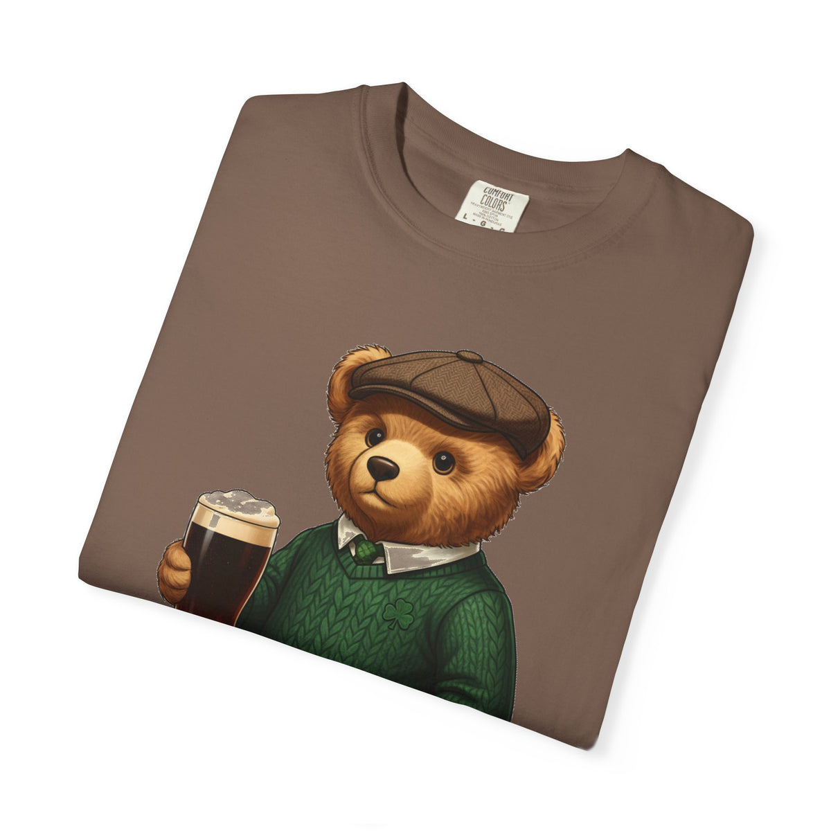 Irish Teddy Bear Pint Shirt, Shamrock Sweater Bear Tee, St Patricks Day Pub Shirt, Irish Gift