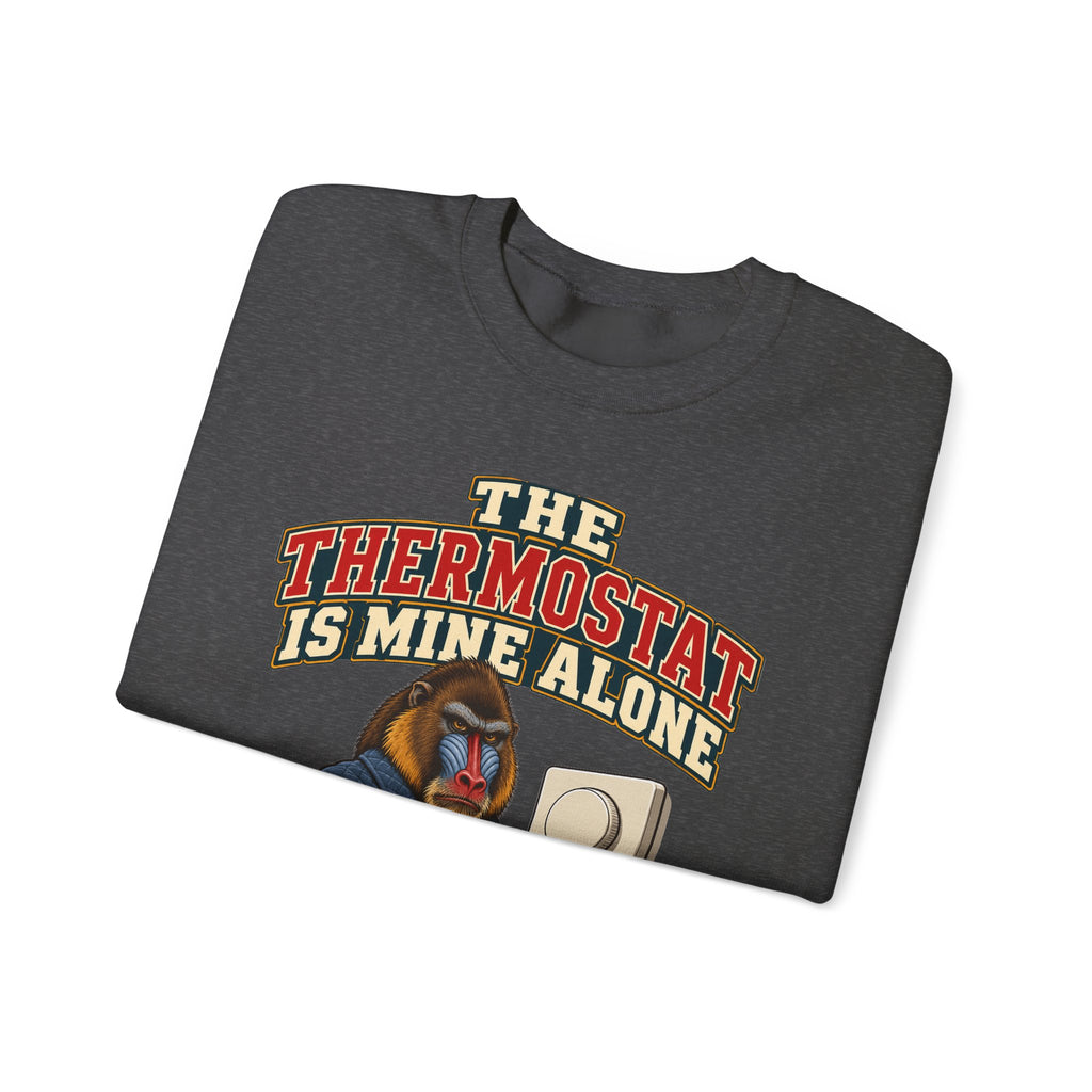 Funny Retirement Sweatshirt The Thermostat Is Mine Alone Retired Dad Gift Comfort Colors Tee
