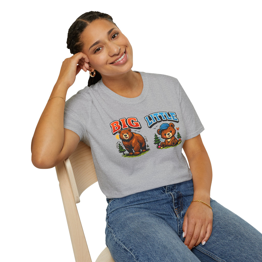 Big Little Bear T-Shirt — Matching Big & Little Sibling Camp Shirt