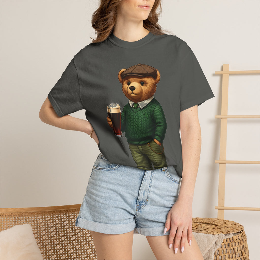 Irish Teddy Bear Pint Shirt, Shamrock Sweater Bear Tee, St Patricks Day Pub Shirt, Irish Gift
