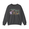 Night Shift Nurse Club Sweatshirt, Under Fluorescent Lights And Moonlight Sweatshirt, Retro Nurse Gift, Night Nurse Scrubs Doodle Sweatshirt