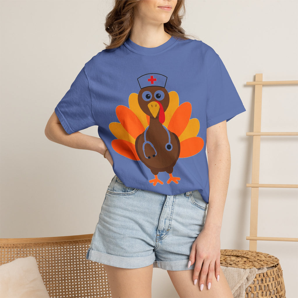 Nurse Turkey Shirt, Funny Thanksgiving Nurse Tee, Stethoscope Turkey Shirt, RN Holiday Gift