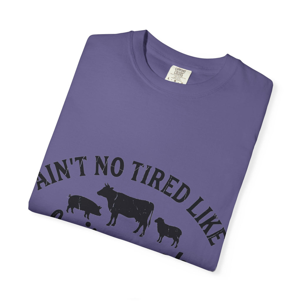 Ain't No Tired Like Fair Week Tired Shirt, Funny Livestock Show Tee, County Fair Mom Shirt, 4H Gift