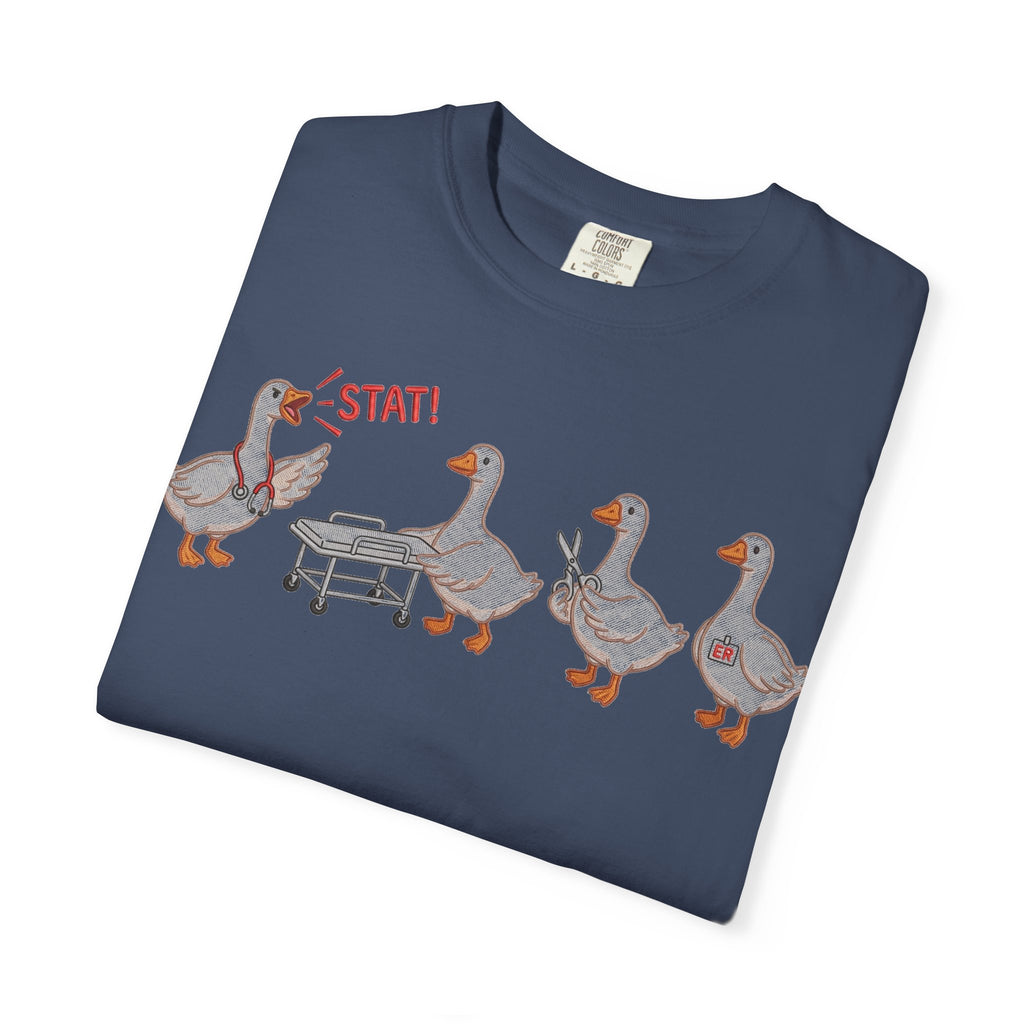 Nurse Goose Squad Stat Shirt, Funny ER Geese Tee, Night Shift Nurse Shirt, RN Team Gift