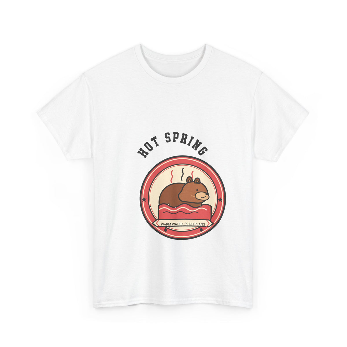 Capybara Hot Spring Social Club Tee — Warm Water, Zero Plans