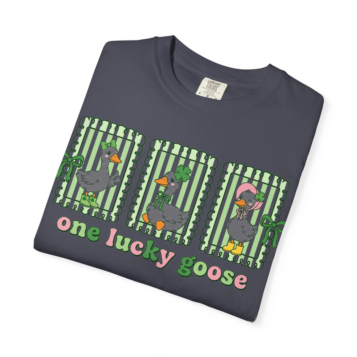 One Lucky Goose Framed Panels Shirt, Irish Goose Trio Tee, St Patricks Day Shirt, Funny Gift