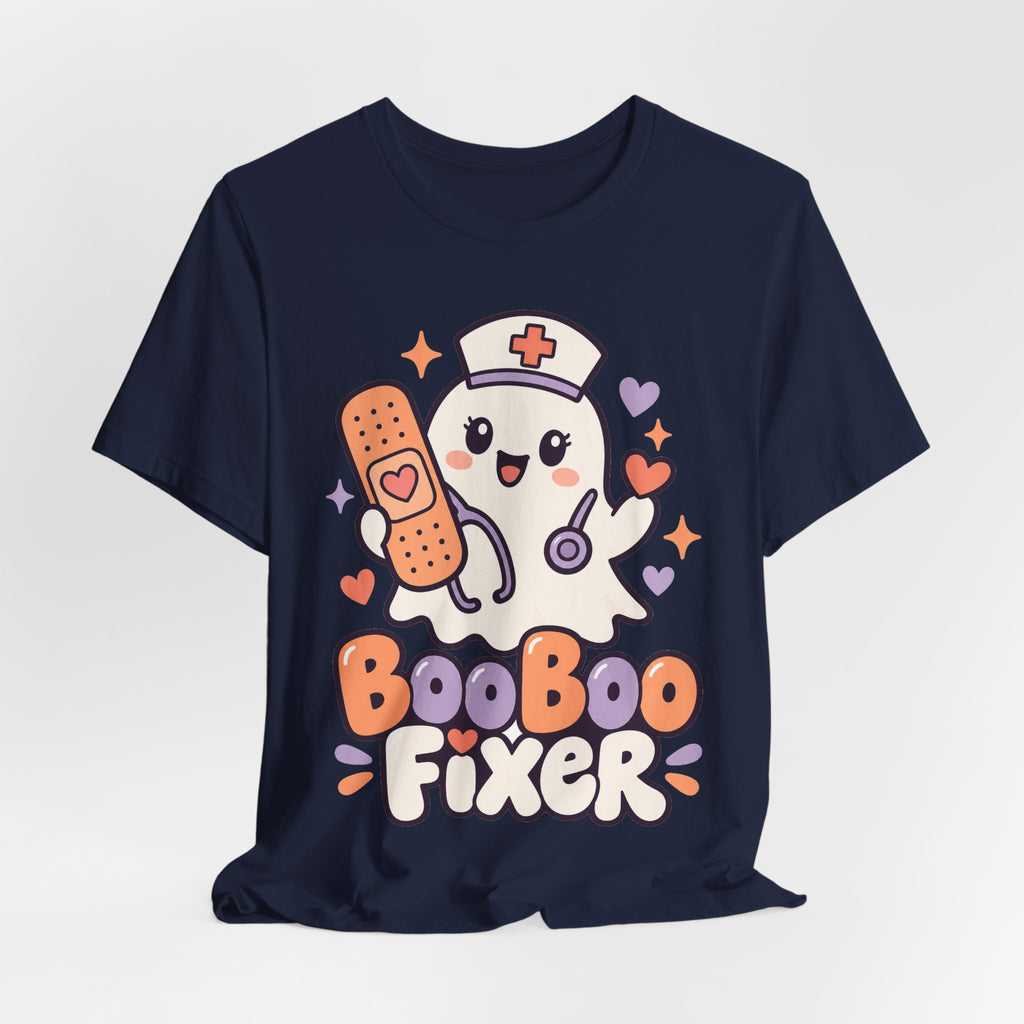 Nurse Halloween Shirt Boo Boo Fixer Ghost Nurse | Cute Kawaii Nurse Halloween Shirt | Healthcare Worker Gift | Halloween 2026