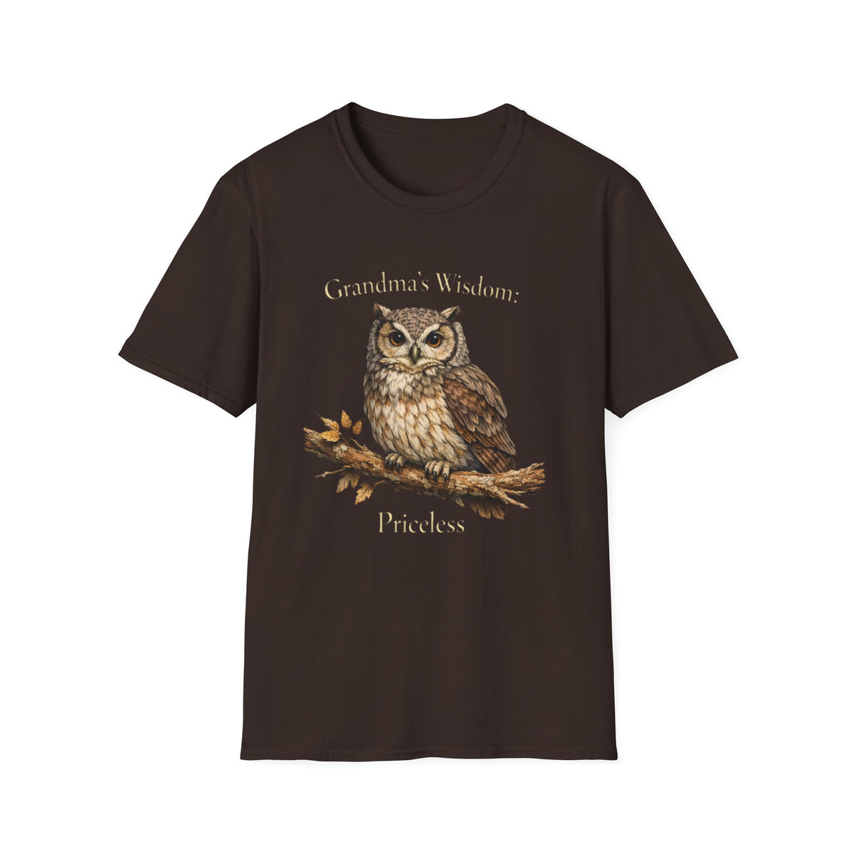 Grandma's Wisdom Priceless Shirt, Wise Owl Grandmother Tee, Nana Gift