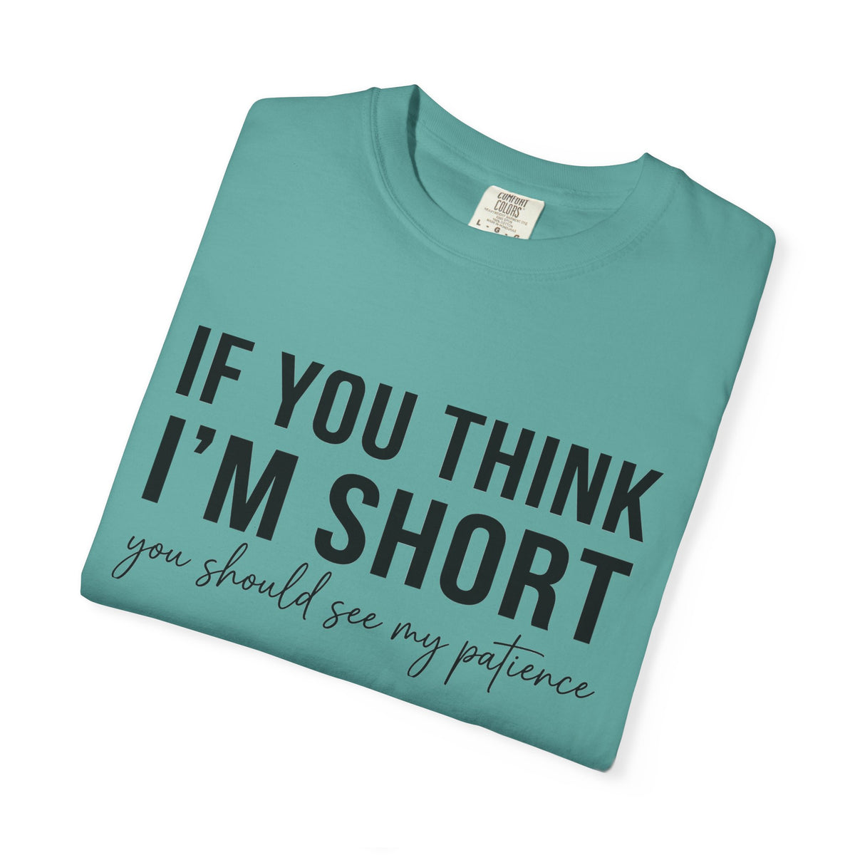 If You Think I'm Short You Should See My Patience Shirt, Funny Sarcastic Tee, Short Girl Humor Shirt, Friend Gift