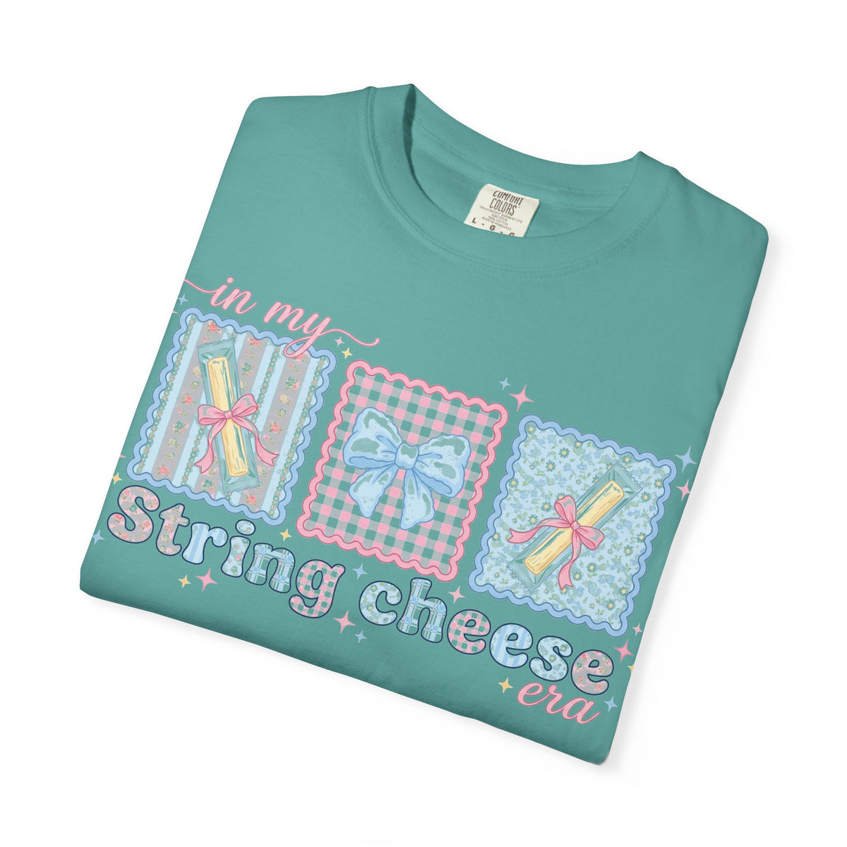In My String Cheese Era Shirt, Coquette Bow Snack Tee, Funny Girl Dinner Shirt, Cute Gift