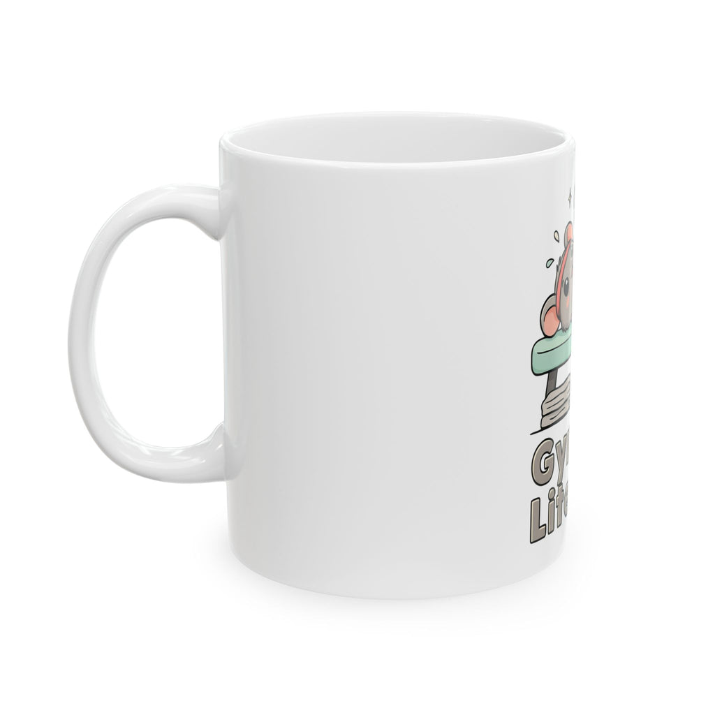 Gym Rat Literally Mug, Funny Gym Lover Gift for Him Her, Workout Christmas Gift, Coffee Mug 11oz 15oz