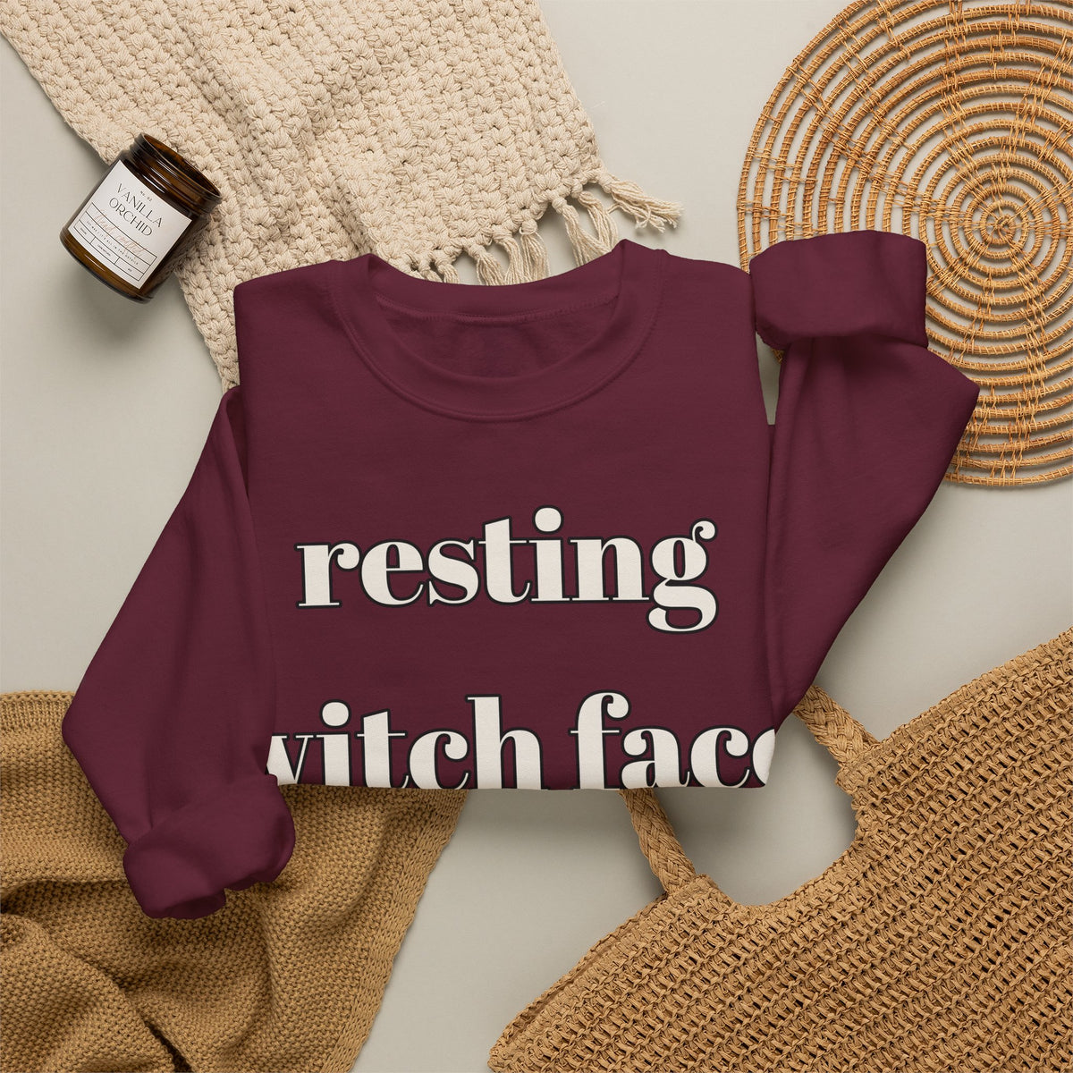 Resting Witch Face Sweatshirt | Funny Halloween Sweatshirt | Spooky Season Sweatshirt | Sarcastic Halloween Gift | Halloween 2026