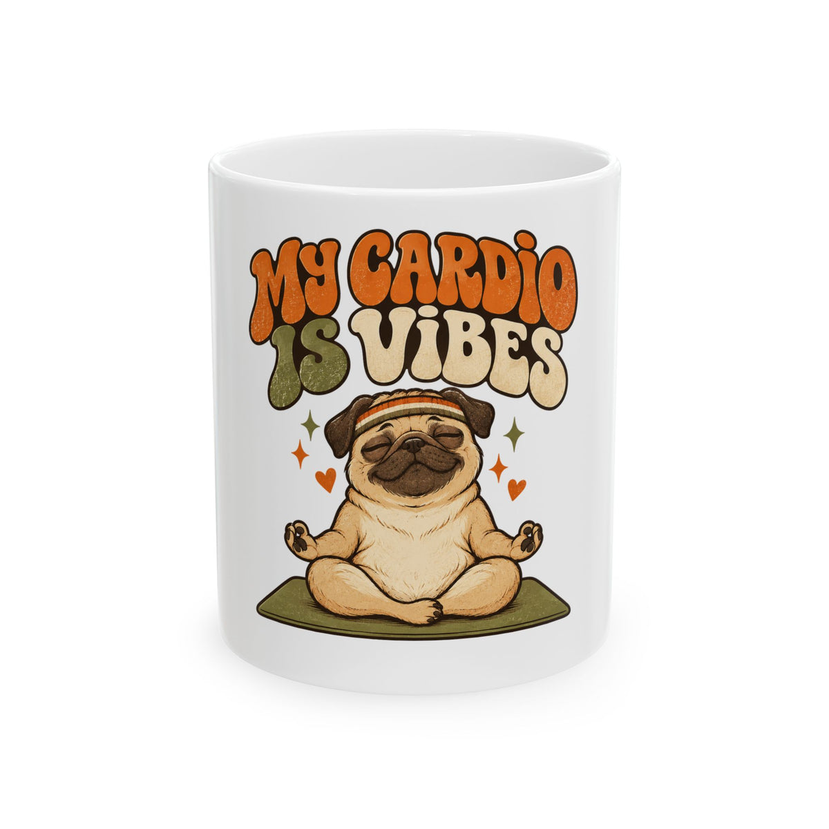 My Cardio Is Vibes Mug, Funny Gym Lover Gift for Him Her, Workout Christmas Gift, Coffee Mug 11oz 15oz