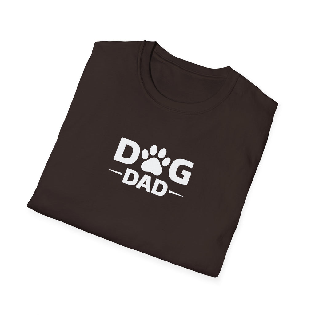 Dog Dad T-Shirt — Paw Print Graphic Tee for Pet Owners