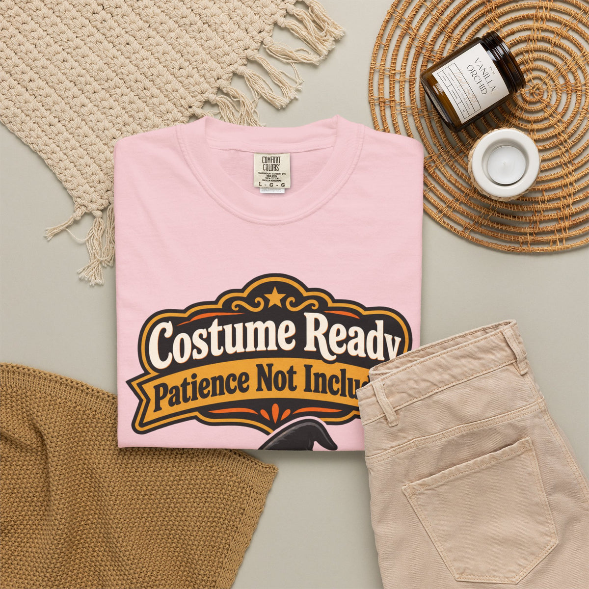 Costume Ready, Patience Not Included Halloween Shirt, Funny Black Cat Tee