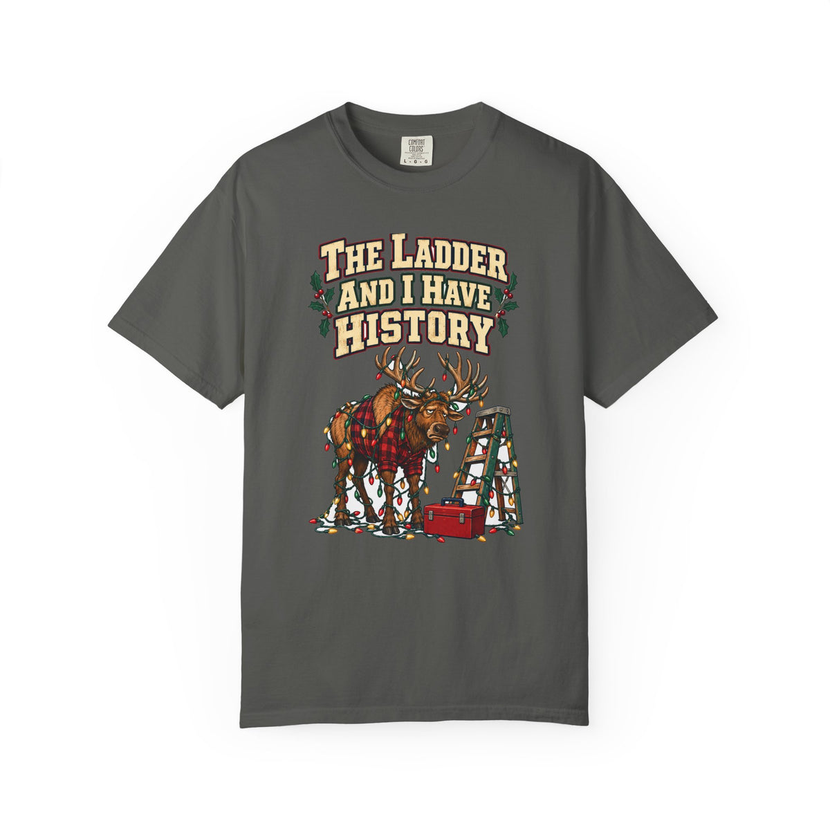 Funny Christmas Dad Shirt The Ladder And I Have History Shirt, Funny Holiday Gift Shirt, Christmas Gift Idea
