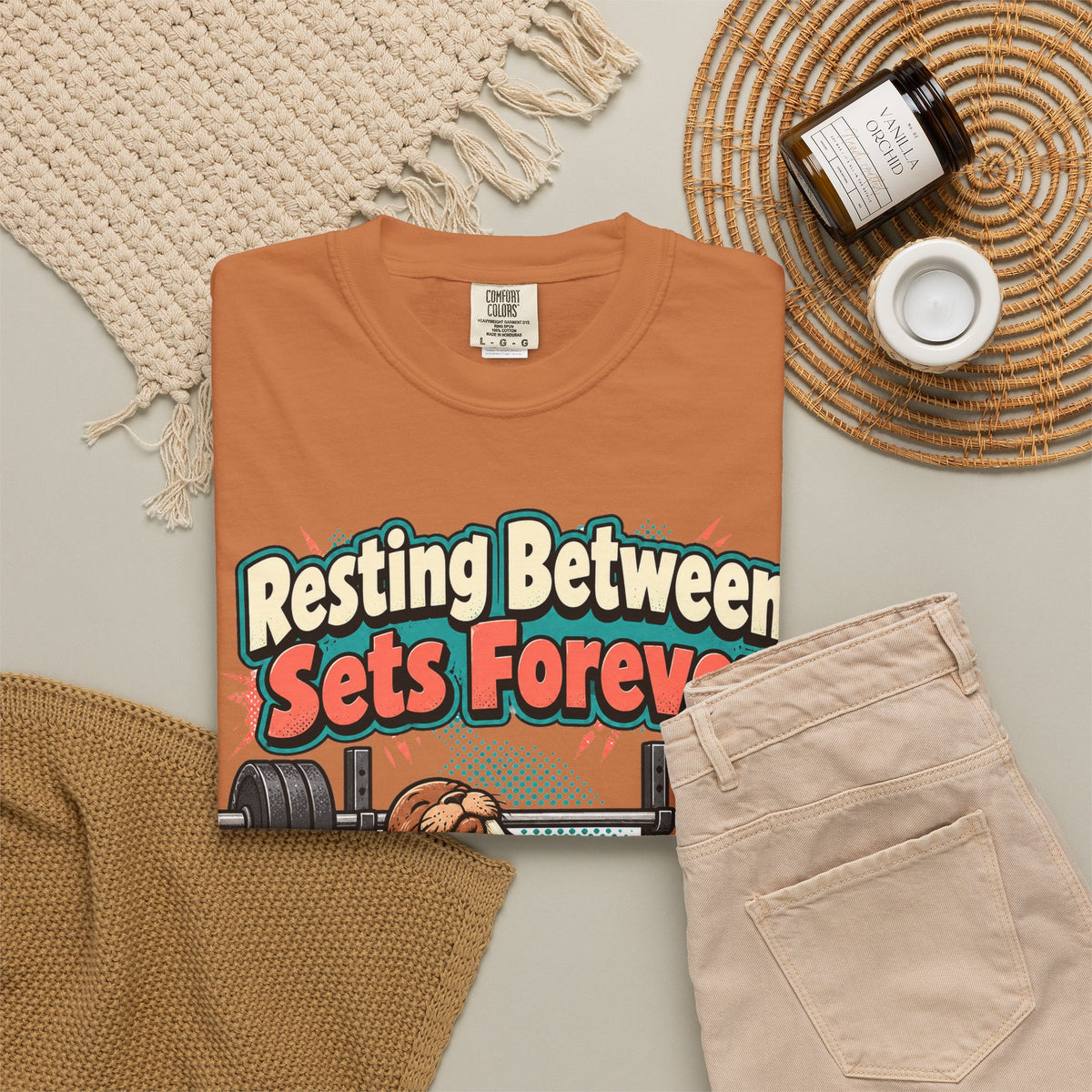funny gym shirt Resting Between Sets Forever Shirt, Funny Lifting Graphic Shirt, Comfort Colors
