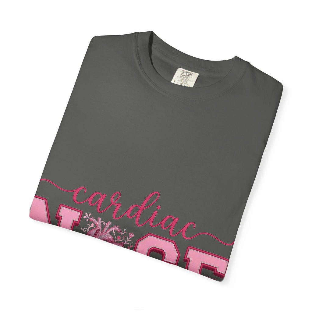 Cardiac Nurse Anatomical Heart Shirt, Pink Varsity Cardiology Tee, Cardiac RN Shirt, Nurse Gift