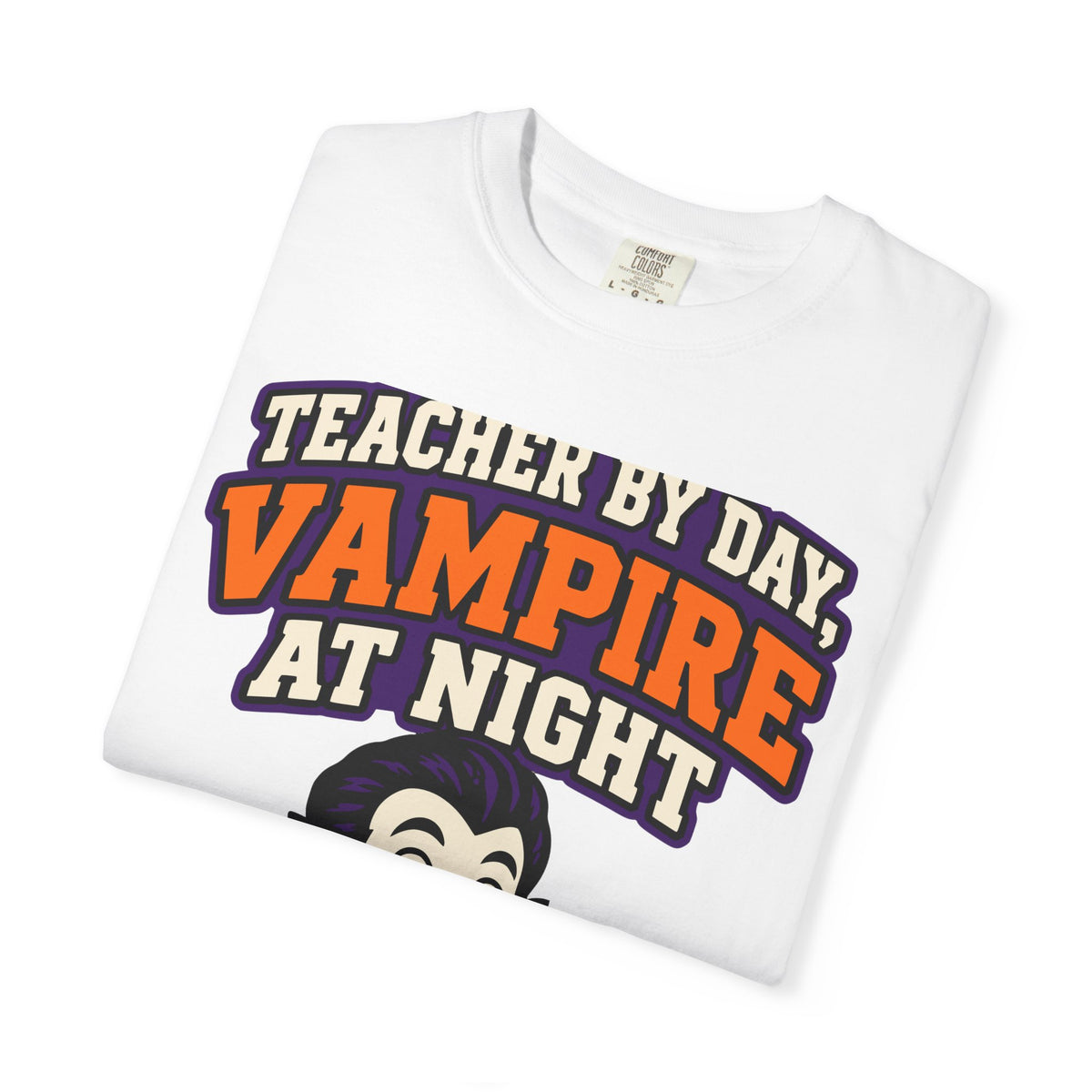 Teacher By Day, Vampire At Night Halloween Shirt, Funny Teacher Vampire Tee