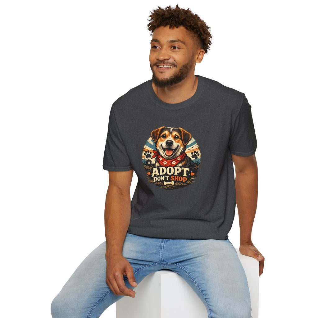 Adopt Don't Shop Dog T-Shirt – Rescue Pet Awareness Tee