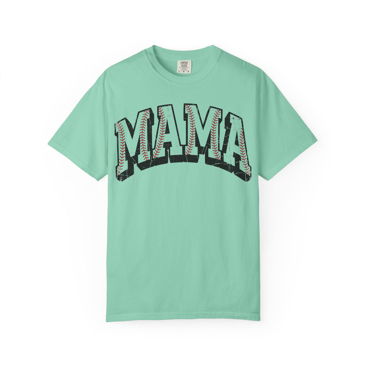 Baseball Mama Shirt, Distressed Baseball Stitch Varsity Tee, Baseball Mom Shirt, Game Day Gift