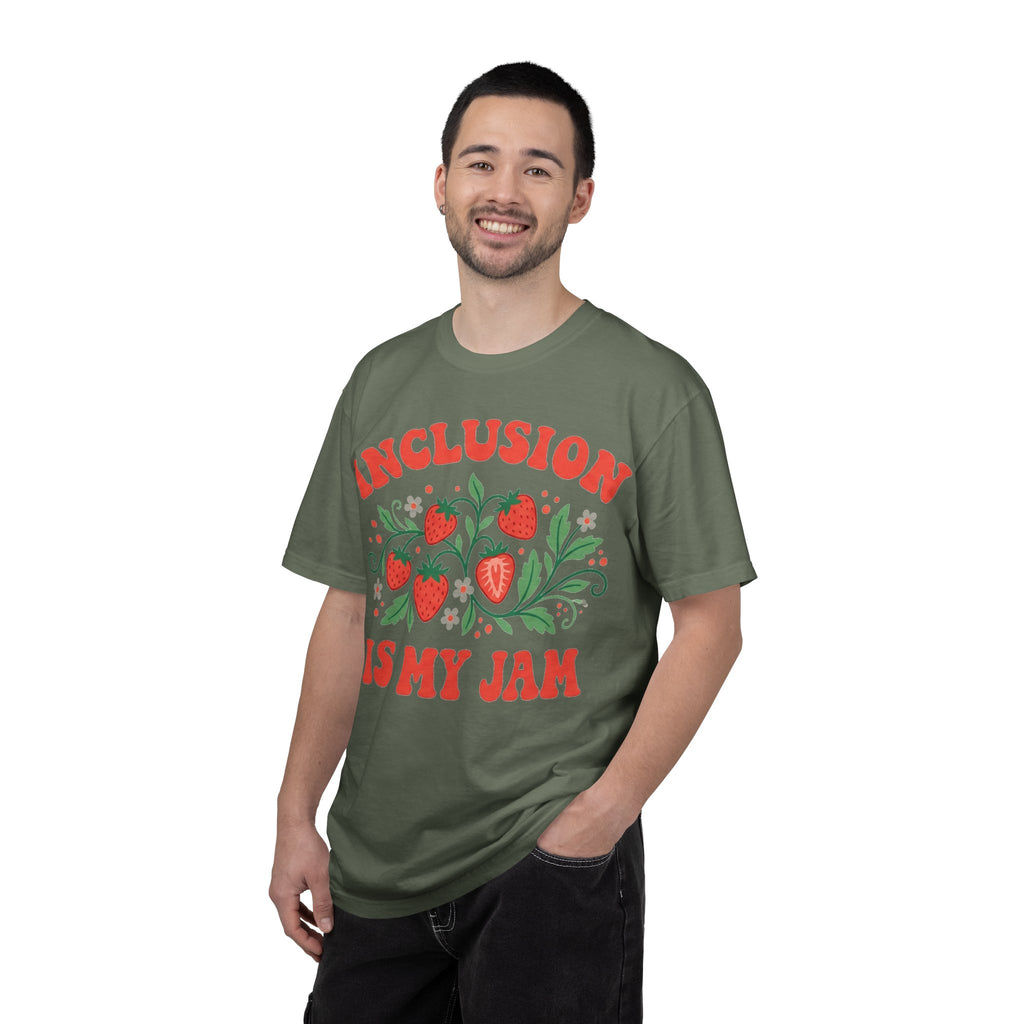 Inclusion Is My Jam Strawberry Shirt, SPED Teacher Retro Tee, Special Education Shirt, Inclusion Gift