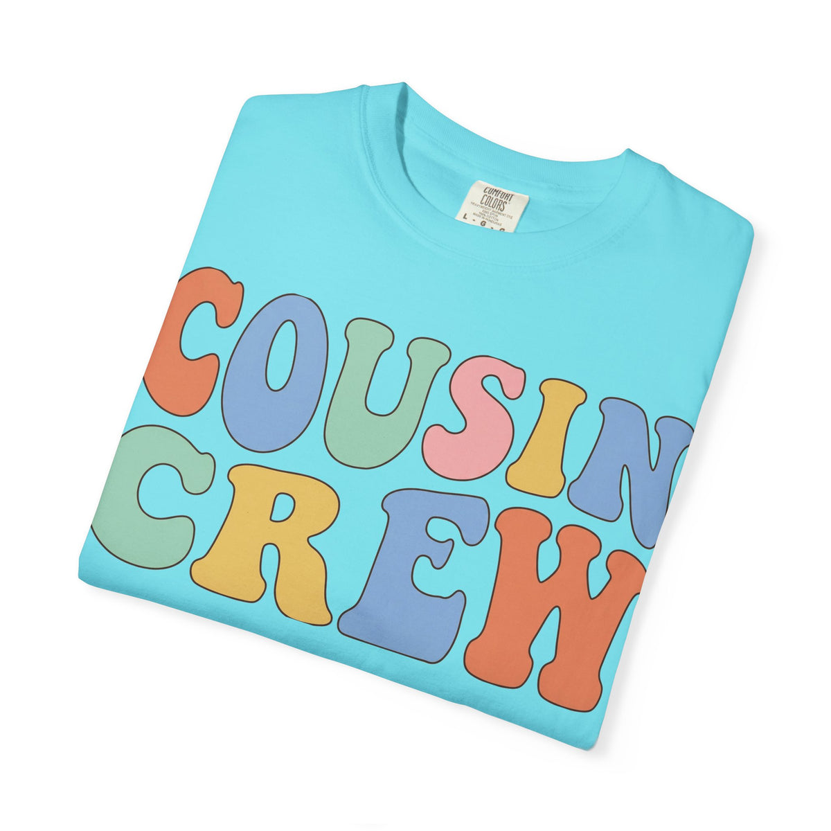 Cousin Crew Shirt, Retro Groovy Bubble Letter Tee, Matching Family Reunion Shirt, Cousin Gift