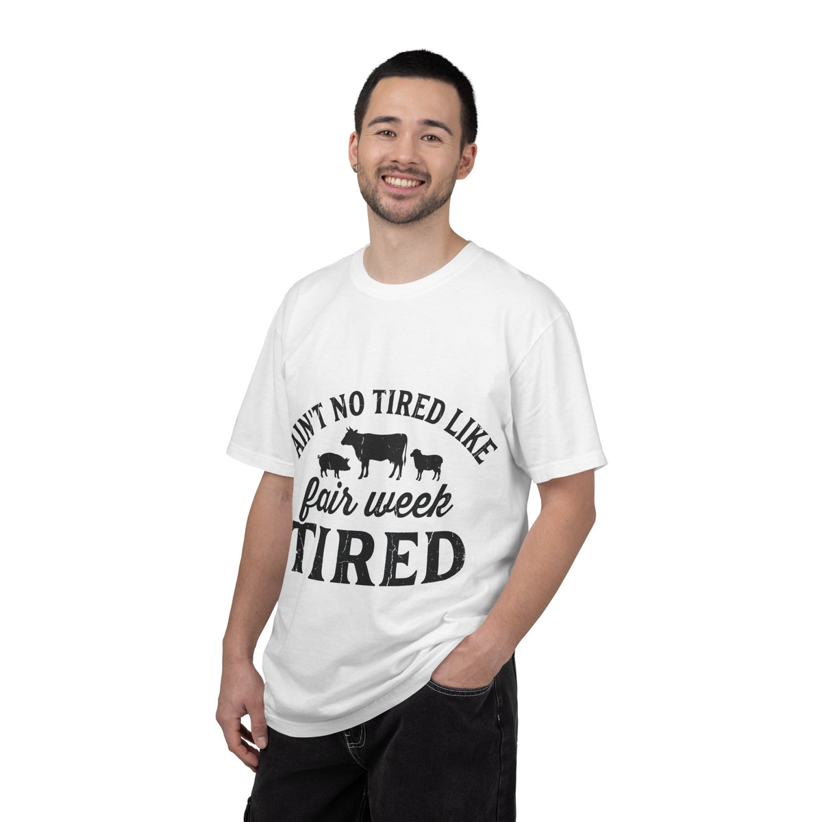 Ain't No Tired Like Fair Week Tired Shirt, Funny Livestock Show Tee, County Fair Mom Shirt, 4H Gift