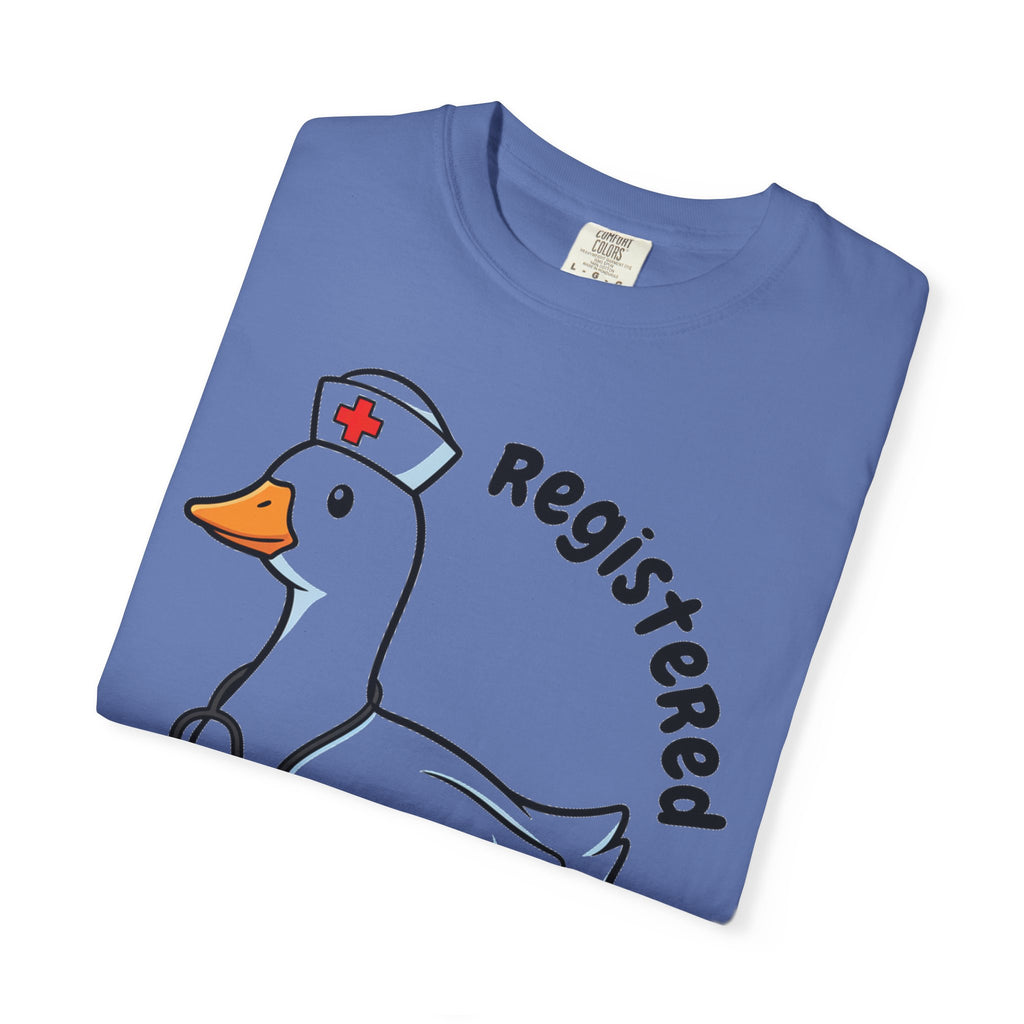 Registered Silly Goose Curved Shirt, Nurse Goose Stethoscope Tee, Funny Nurse Shirt, RN Gift