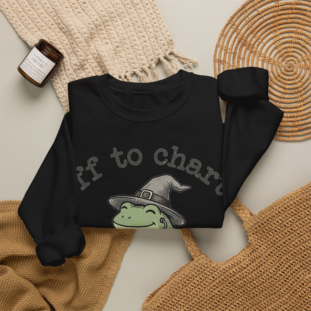 Off To Chart Frog Nurse Sweatshirt, Witch Hat Frog on Scooter Sweatshirt, Funny Halloween Nurse Sweatshirt, Spooky Nursing Student Gift, RN