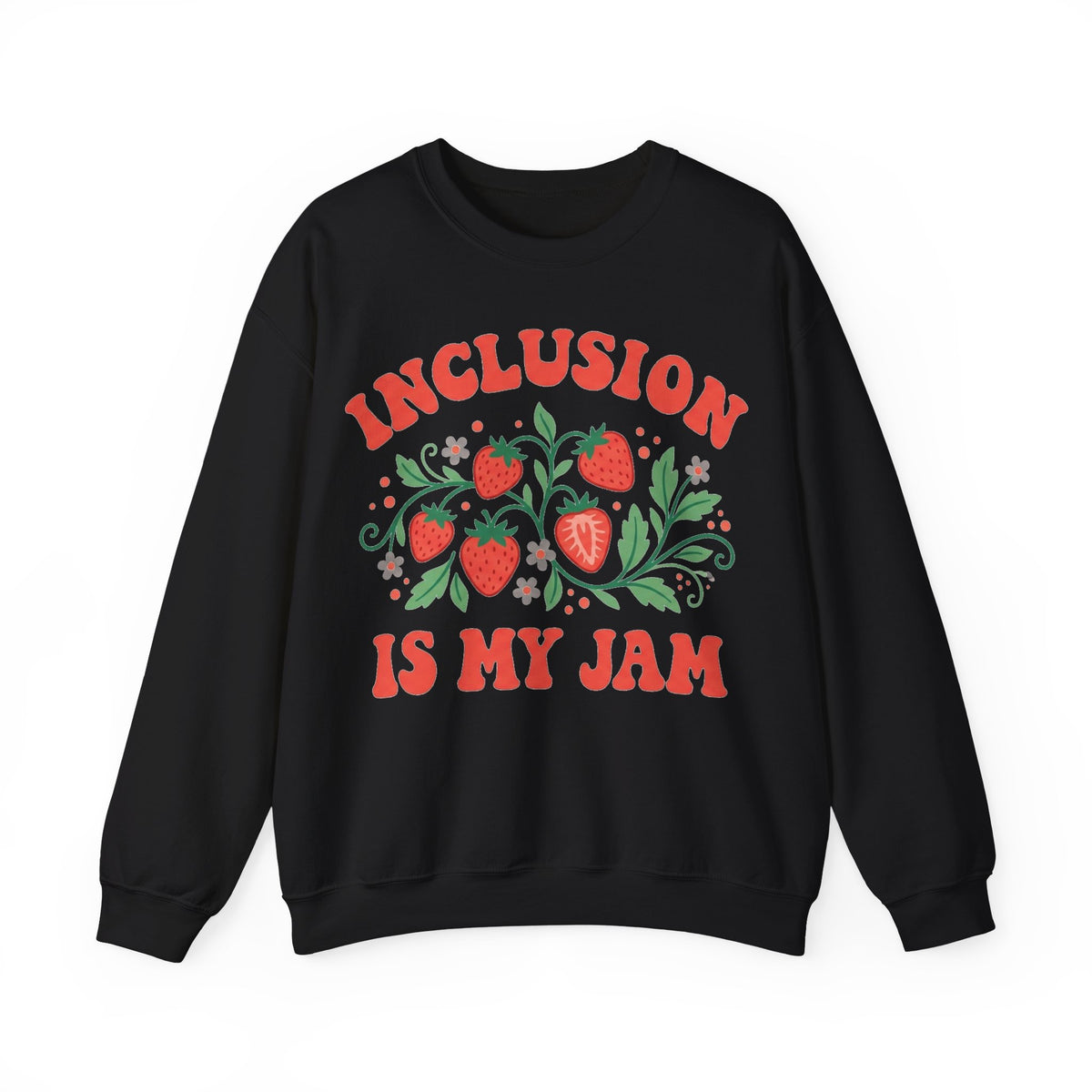 Inclusion Is My Jam Sweatshirt, Retro Strawberry SPED Teacher Sweatshirt, Special Education Gift, Inclusive Classroom Sweatshirt, Para Educa