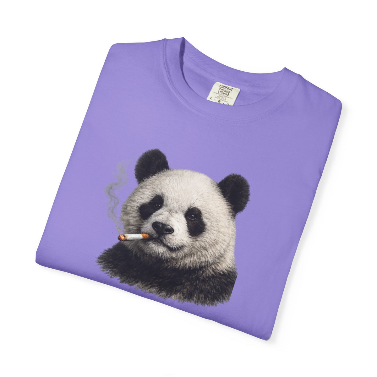 Smoky Panda Tee — Graphic Panda Smoking Design T-Shirt