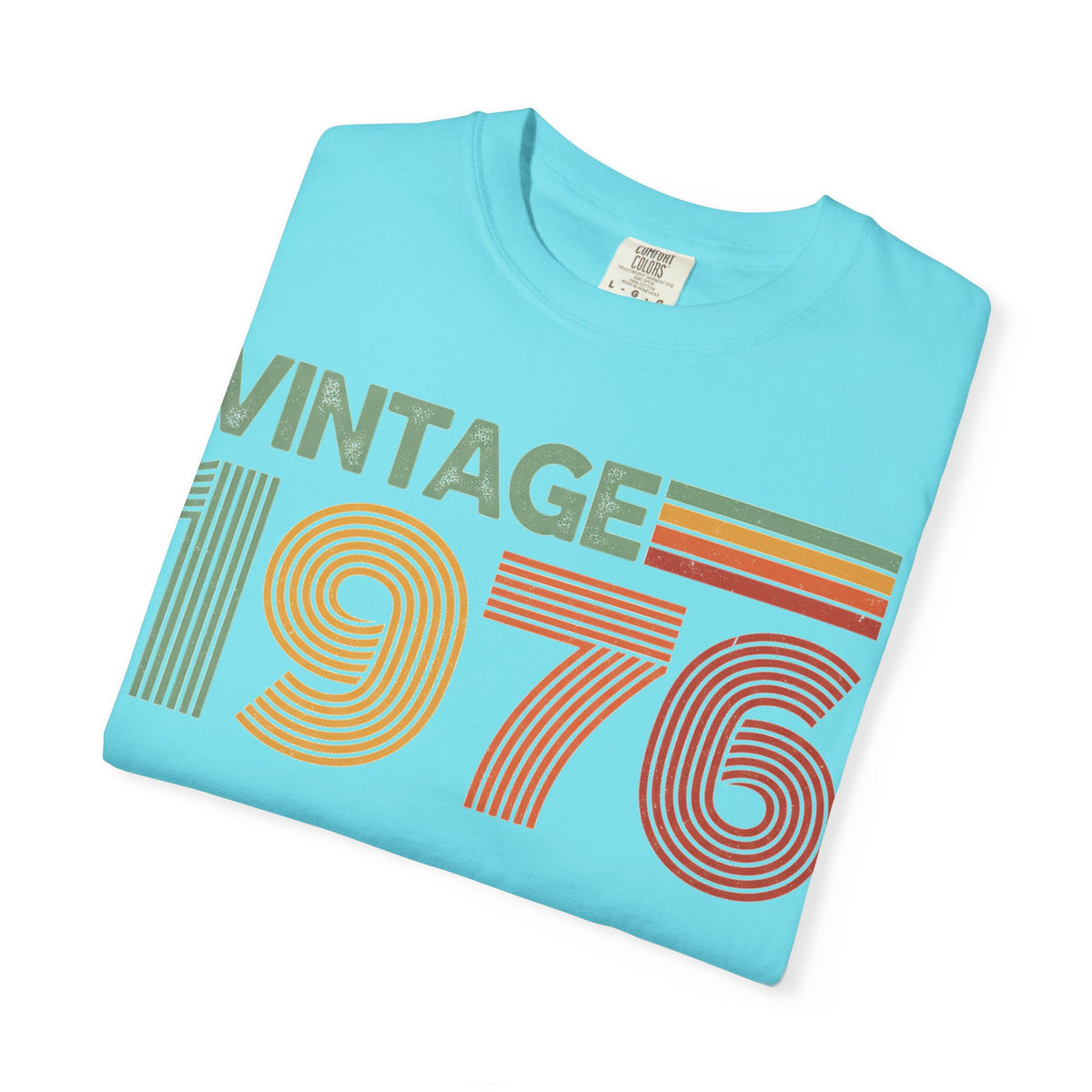 Vintage 1976 Classic Shirt, Seventies Stripe Birthday Tee, Born In 1976 Shirt, 50th Birthday Gift
