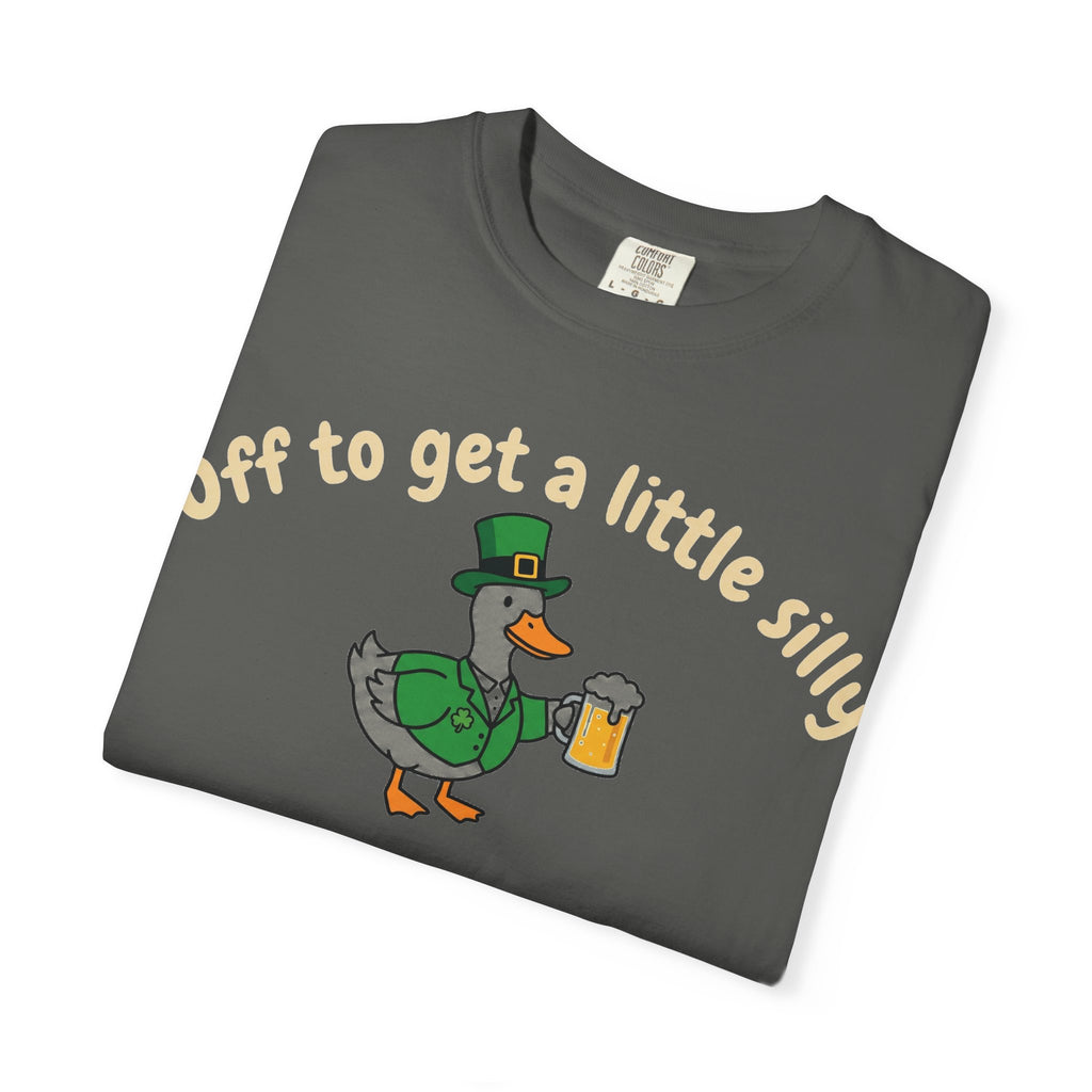 Off To Get A Little Silly Shirt, St Patricks Day Duck Beer Tee, Funny Irish Duck Shirt, Paddys Day Gift