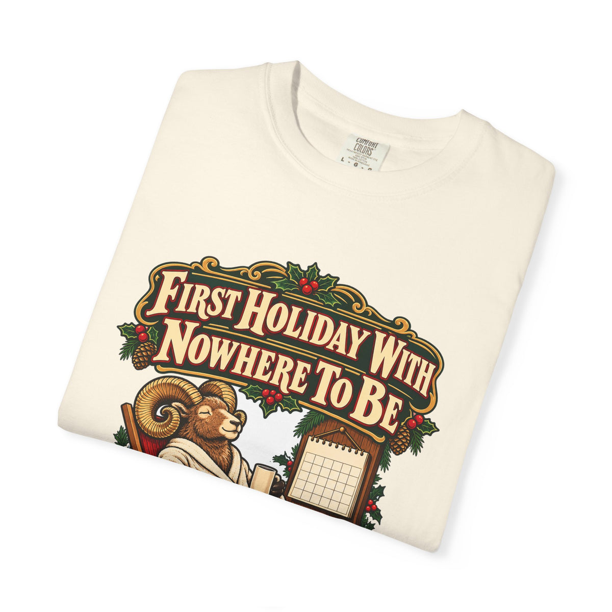 Funny Retirement Christmas Shirt First Holiday With Nowhere To Be Shirt, Funny Holiday Gift Shirt, Christmas Gift Idea