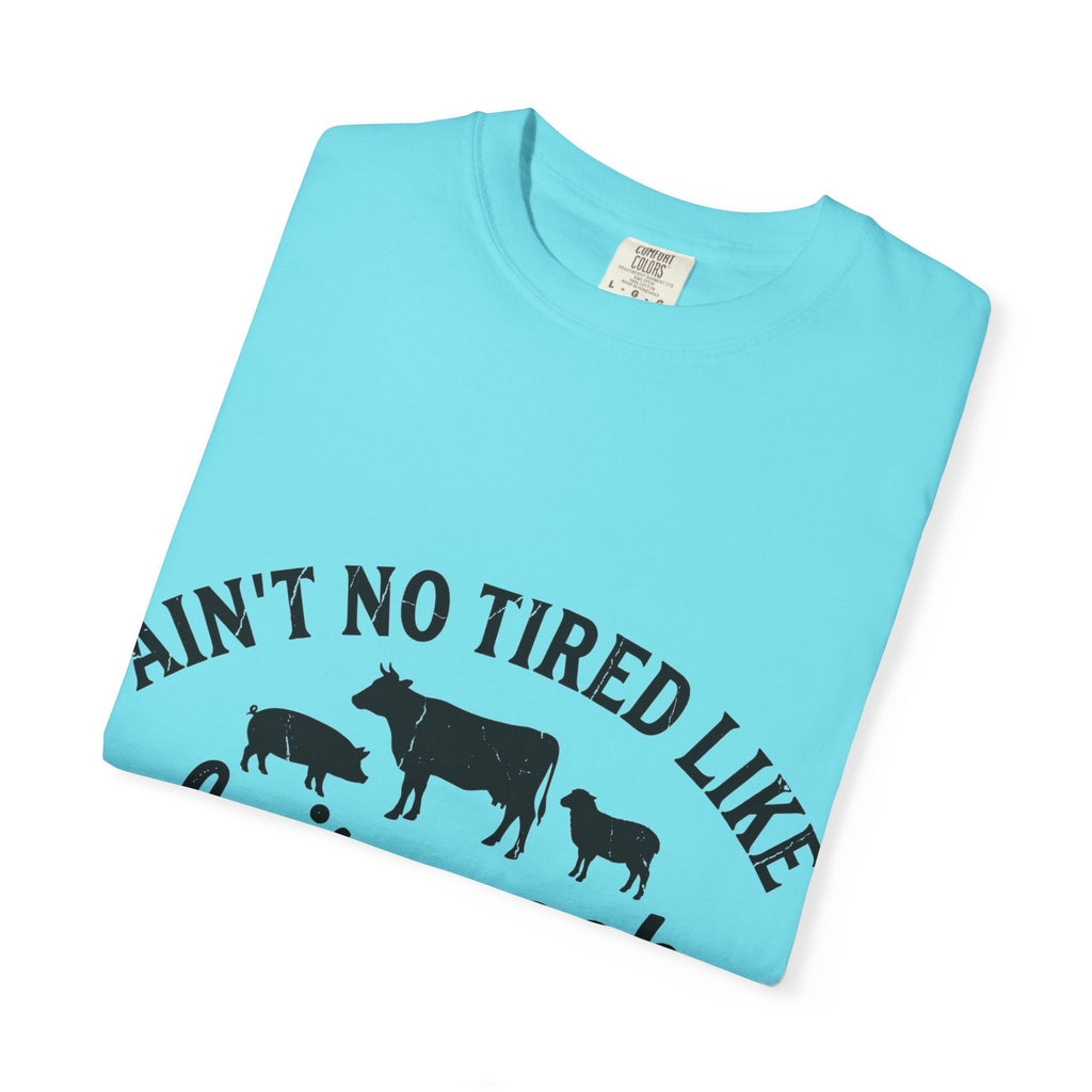 Ain't No Tired Like Fair Week Tired Shirt, Funny Livestock Show Tee, County Fair Mom Shirt, 4H Gift