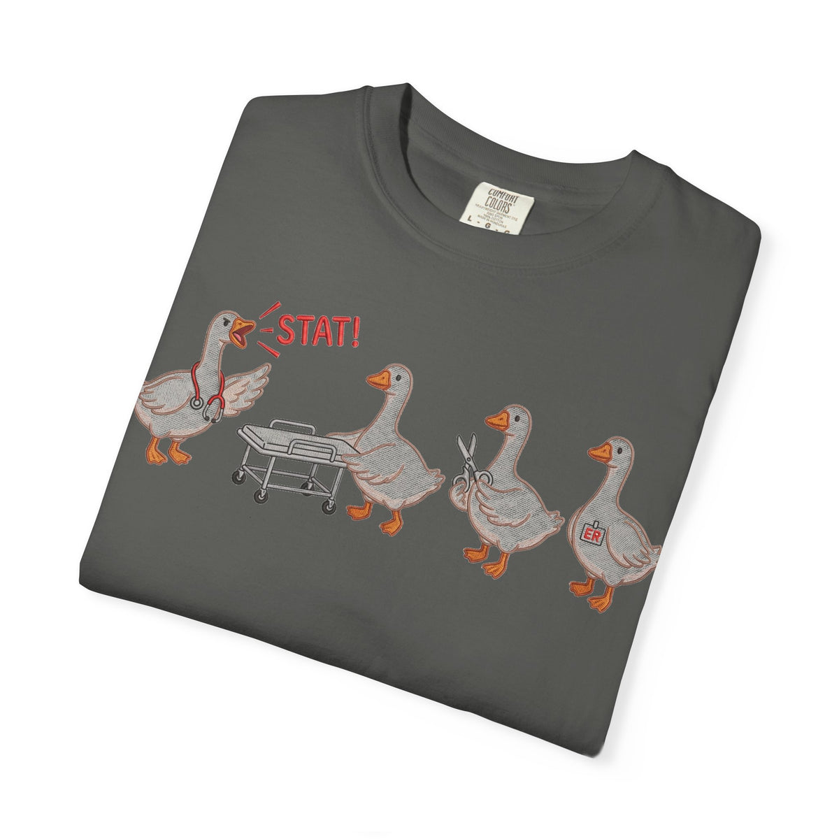 Nurse Goose Squad Stat Shirt, Funny ER Geese Tee, Night Shift Nurse Shirt, RN Team Gift