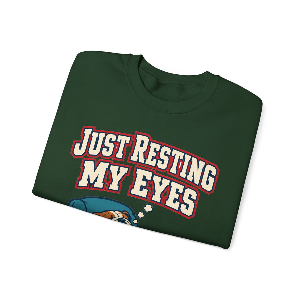 Funny Dad Sweatshirts Just Resting My Eyes | Funny Dad Sweatshirt | Sarcastic Quote Sweatshirt | Gift