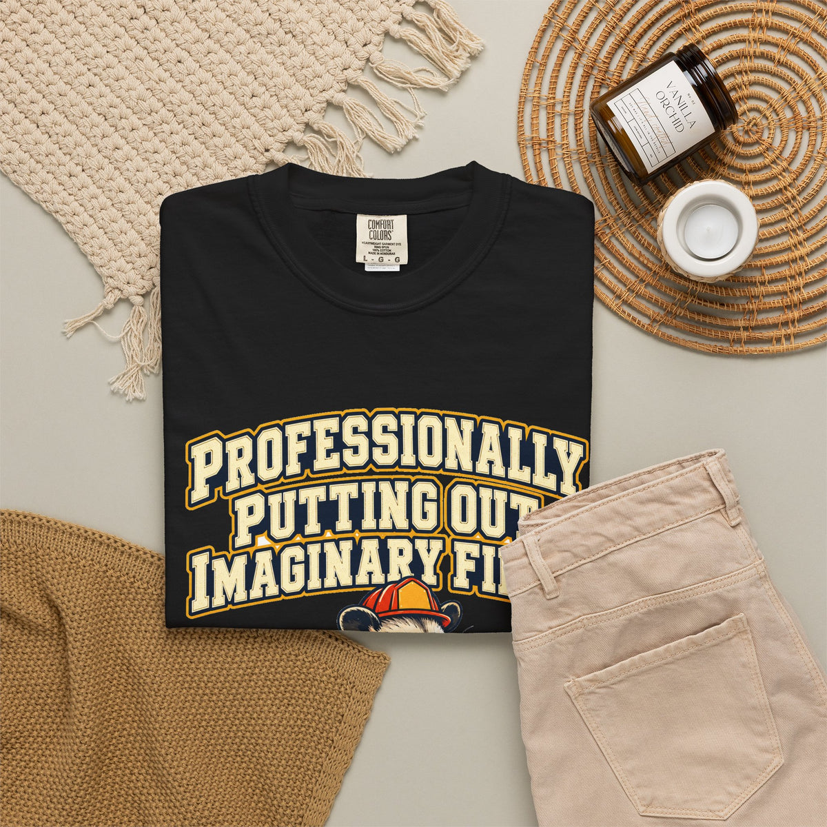 Professionally Putting Out Imaginary Fires Shirt | funny coworker gift