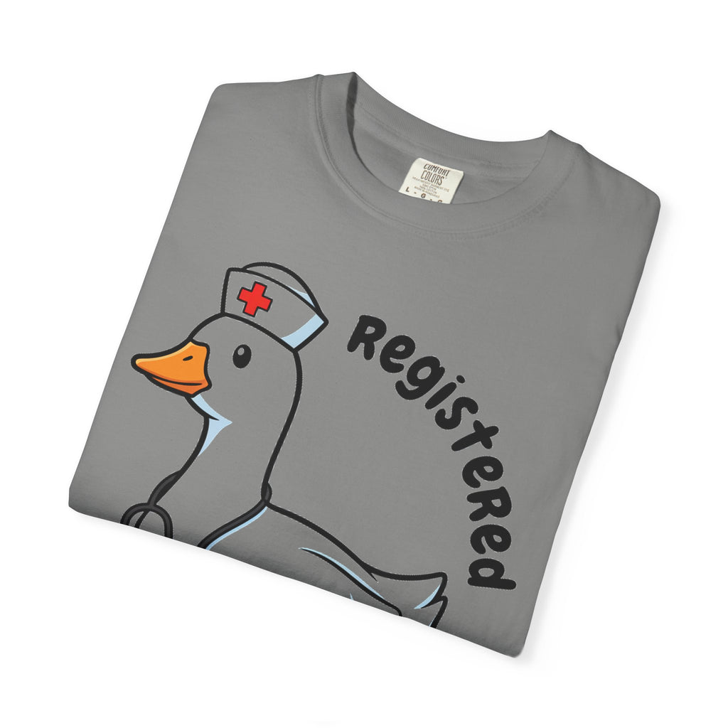 Registered Silly Goose Curved Shirt, Nurse Goose Stethoscope Tee, Funny Nurse Shirt, RN Gift